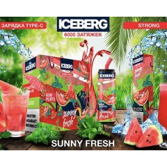 Электронная сигарета ICEBERG XXL 6000 Арбуз мята лёд