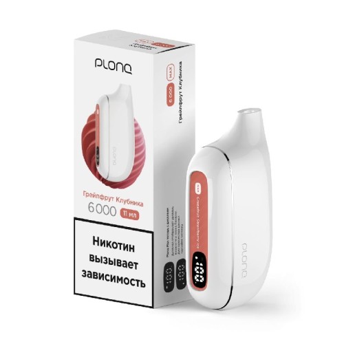 Электронная сигарета Plonq Max Grapefruit Strawberry Ice (Плонг Макс Грейпфрут Клубника)