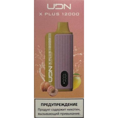 Электронная сигарета UDN X Plus 12000 Персик Манго
