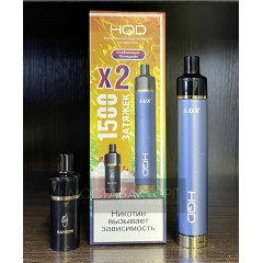 HQD LUX Клубничный Милкшейк (устройство + 2 картриджа)