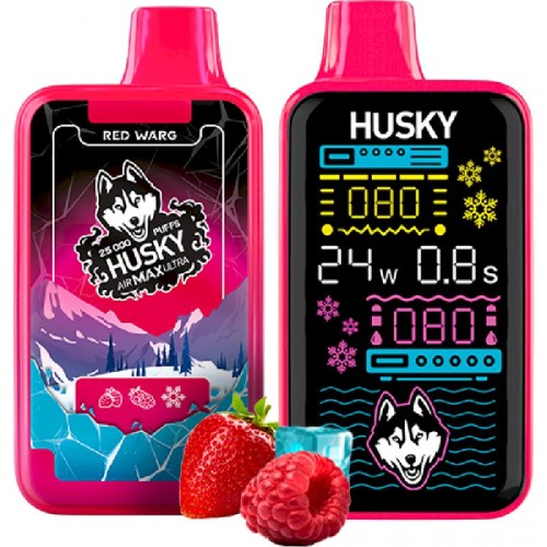 Husky Air Max Ultra Strong 25000 Red Warg (Малина Клубника)